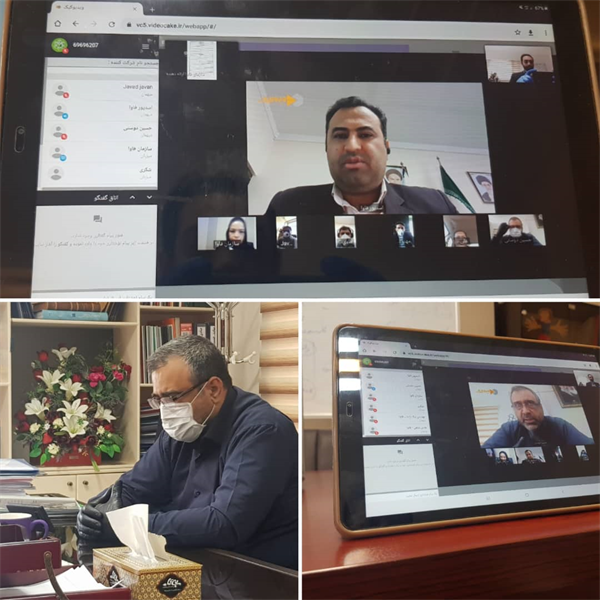 جلسه معاون برنامه ریزی و توسعه سرمایه انسانی با رئیس و همکاران سازمان فناوری اطلاعات شهرداری ارومیه به صورت ویدئو کنفرانس برگزار شد