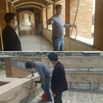 اجرای کابل کشی و انجام اتصالات فیوژن فیبر نوری ساختمان فرهنگسرای قرآن و عترت توسط سازمان فاوا