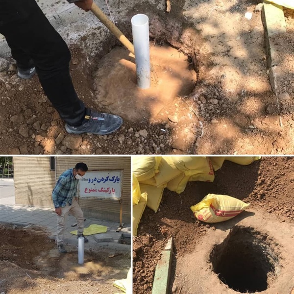 حفر و برقراری چاه ارت دکل دیتاسنتر در محوطه ساختمان شهرداری منطقه سه ارومیه