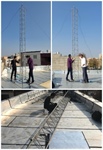 نصب دکل در پشت بام شهرداری منطقه پنج ارومیه  در راستای پدافند غیر عامل انجام گرفت