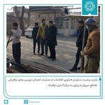 بازدید ریاست سازمان فناوری اطلاعات از عملیات اتصال دوربین های ترافیکی تقاطع میرزای شیرازی به مرکز کنترل ترافیک
